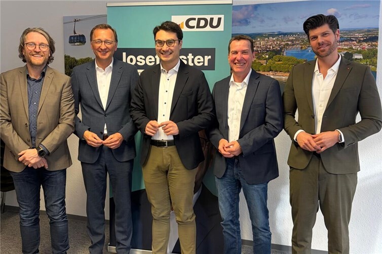 Wichtiger Austausch zur föderalen Modernisierungsagenda im Koblenzer Wahlkreisbüro (von links): Lothar Butzen, Josef Oster, Philip Rünz, Christian Soulier und Andreas Lock.
