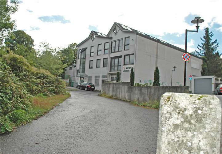 Wie Perlen an der grünen Schnur: Die alte Druckerei könnte ein Kultur- und Bildungszentrum werden.Fotos: BL