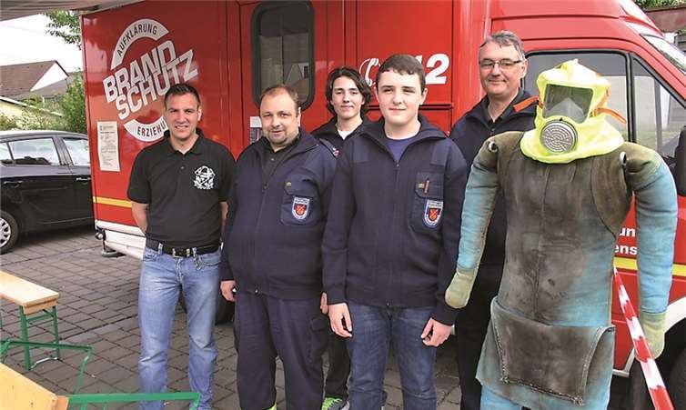 Wie brennende Personen richtig gerettet werden, wurde eindrucksvoll demonstriert.