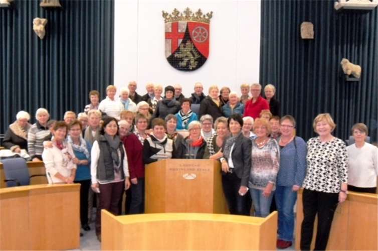 Wie der konkrete Ablauf von Landtagssitzungen aussieht, erfuhre die Gruppe aus Bad Breisig vor Ort im Plenarsaal.  privat