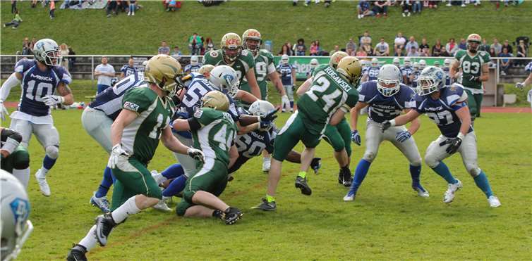 Wie hier gegen Darmstadt wollen die Fighting Farmers auch in der neuen Saison alles geben. Fighting Farmers Montabaur/fischkoppMedien