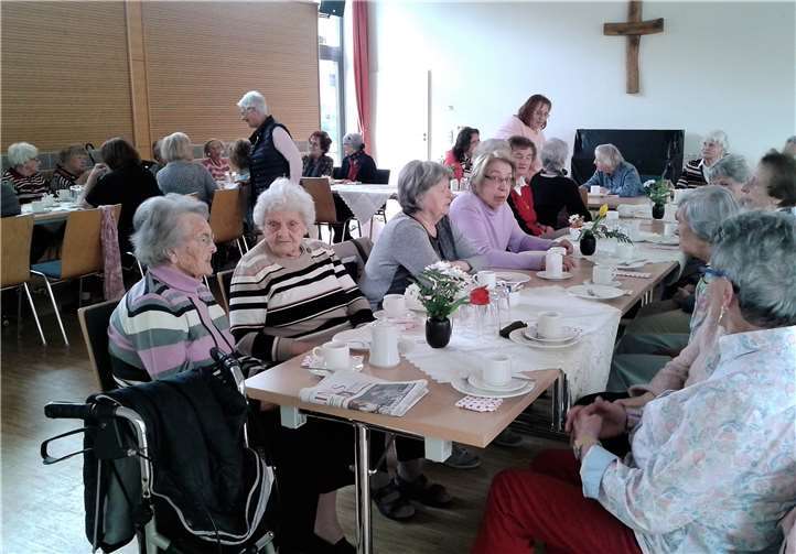 Wie immer freuen sich die Senioren von Maria Himmelfahrt auf den gemeinsamen Nachmittagskaffee im Pfarrheim Maria Himmelfahrt. Foto: privat