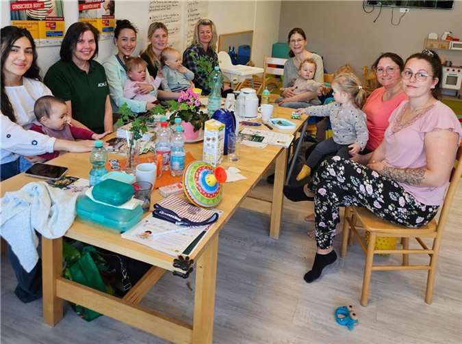 Wie in Polch, so war für die Mütter auch in Münstermaifeld gesunde Ernährung fürs Kind ein wichtiges Thema.  Foto: Isabel Schönig