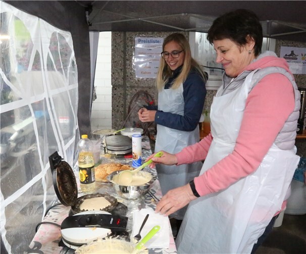 Wie in jedem Jahr gab es leckere Waffeln von der Kindertagesstätte „Sonnengarten“.