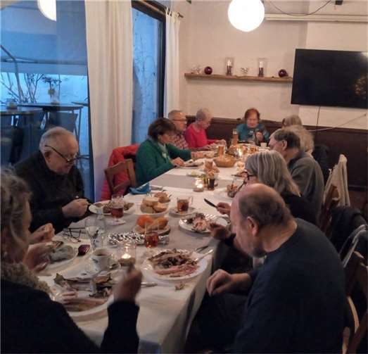 Wie jedes Jahr fand das traditionelle Forellenessen statt. Foto: privat/Hede Schenk