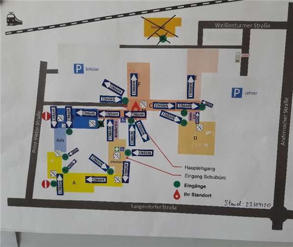 Wie komplex die Einstellung auf die neue Situation ist, verdeutlicht die Abbildung des an die Anforderungen angepassten Schulplans. Foto: privat