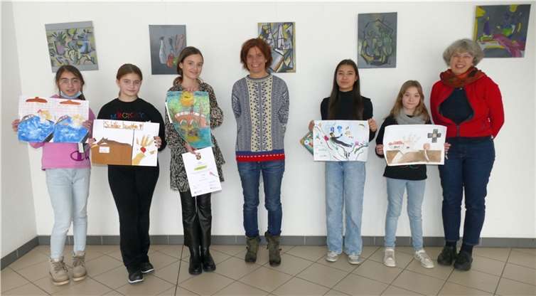 Wieder einmal erfolgreich waren die eingereichten Bilder der Schülerinnen beider Schularten der Schönstätter Marienschule. Quelle: SMS