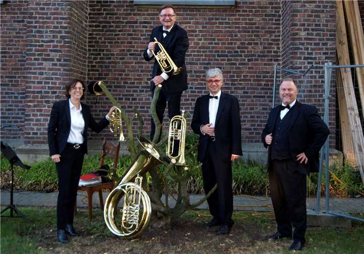 Wieder einmal konzertierte mit Frechblech das witzig-geistreiche Wäller Soloquartett des Evangelischen Dekanates Westerwald.Quelle: Evangelisches Dekanates Westerwald