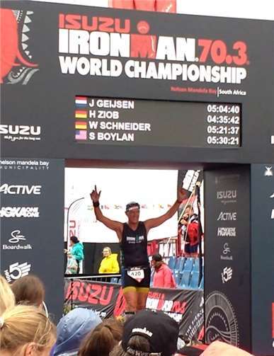 Wilfried Schneider war nach fünf Stunden und 21 Minuten am Ziel angekommen.Privat