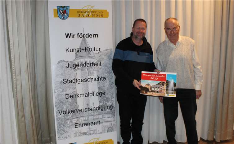 Wilhelm Augst (Bürgerstiftung), Achim Hopfenmüller (Arbeiterwohlfahrt). Fotos: Bürgerstiftung Bad Ems