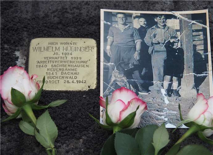 Wilhelm Hübinger (li.) und Walter Hübinger.