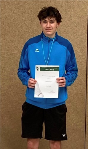 William Unkel gewann das Spiel um Platz 3. Foto: SV Unkel