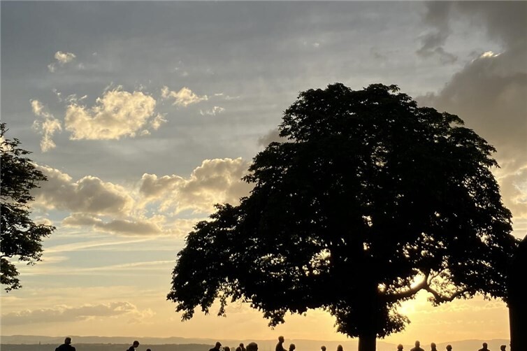 Willkommener Schatten auf der Festung Ehrenbreitstein 