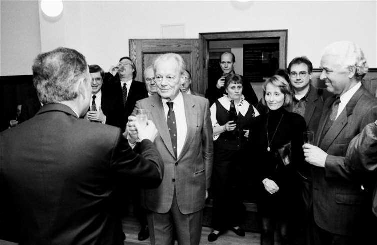 Willy Brandt und Gattin beim letzten Empfang im Unkeler Rathaus am 7. Januar 1992.  Frank Homann