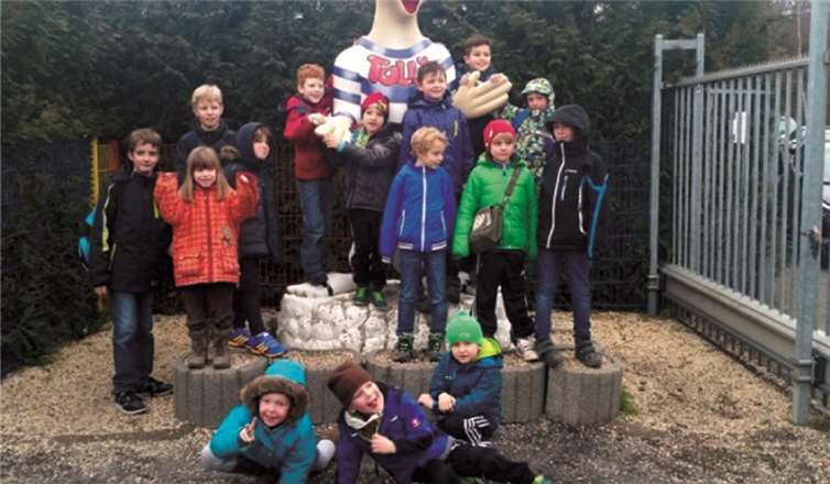 Winterprogramm: Der Vereinsnachwuchs hatte großen Spaß im Tolli-Park.privat