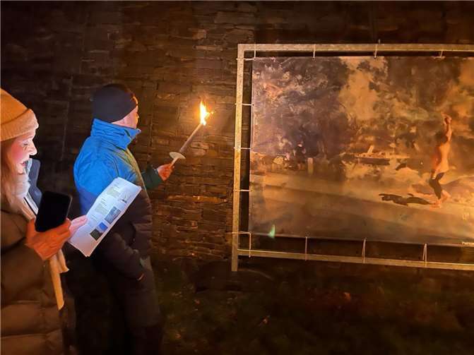 Winterzauber in Pfaffendorf: Eine Fackelwanderung der besonderen Art. Foto: privat
