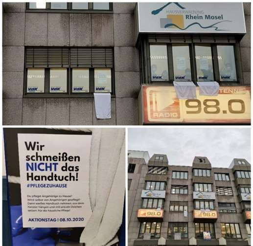 „Wir schmeißen NICHT das Handtuch“, auch in Koblenz.Foto: privat