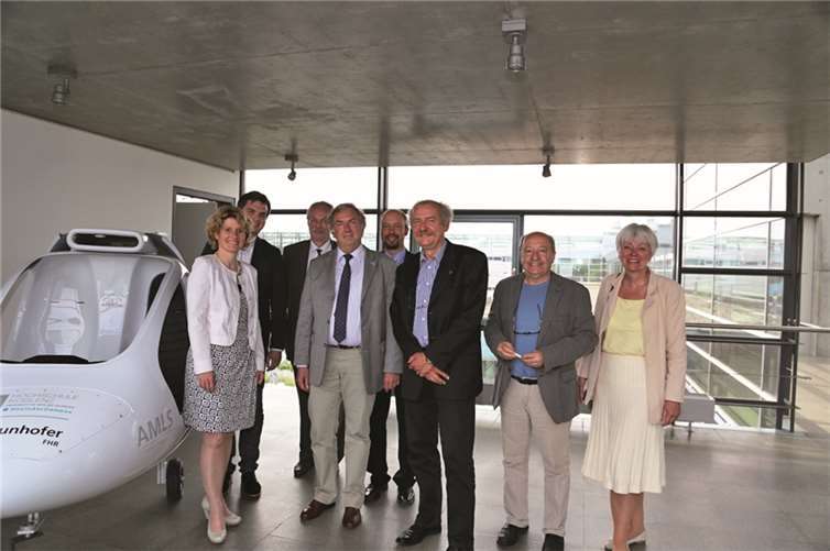 Wirtschaftsministerin Lemke (links) besuchte den RheinAhrCampus in Remagen.privat