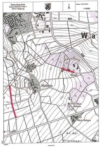 Wirtschaftswege Holzem. Gemeinde Wachtberg