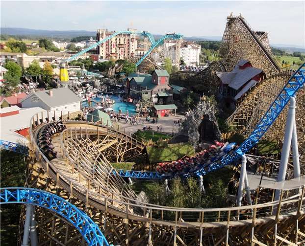 Wodan – Timburcoaster ist eine Holzachterbahn.  Foto: Europa-Park