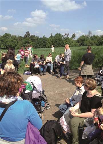 Wohlverdiente Rast am Wegesrand.PS