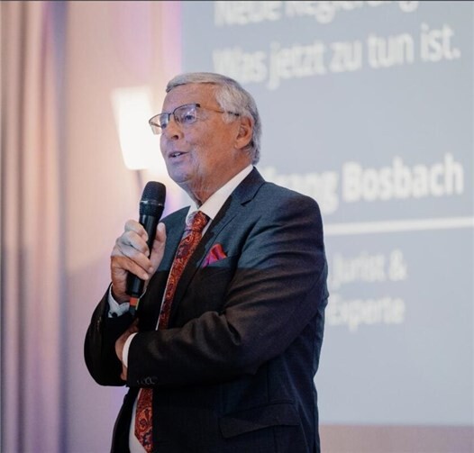 Wolfgang Bosbach widmet sich dem Thema „Krisen als neuer Normalfall – die Welt im Wandel: Worauf es jetzt ankommt“.