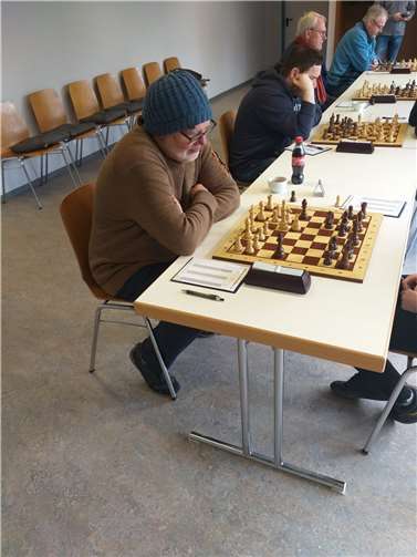 Wolfgang Kutzner gewann an Brett 4.  Foto: privat