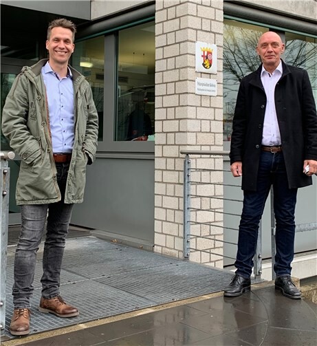 Wolfgang Reuß tauschte sich mit Pascal Rowald aus.Foto: privat