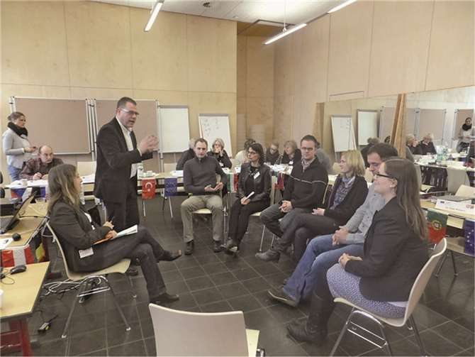 Workshop „kollegiale Fallberatung“ unter der Leitung von Oliver Appel und Dr. Katja Waligora.