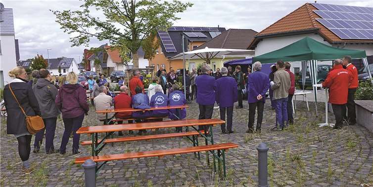 Wormersdorfer Vereine stellen sich im Neubaugebiet Brückenacker vor. privat