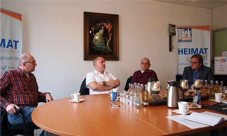 Wünschen sich mehr Transparenz bei zukünftigen Bauprojekten (v.l.n.r.): Rainer Nonn, Thorsten Kleber, Frank Heckenbach und Norbert Schmickler.