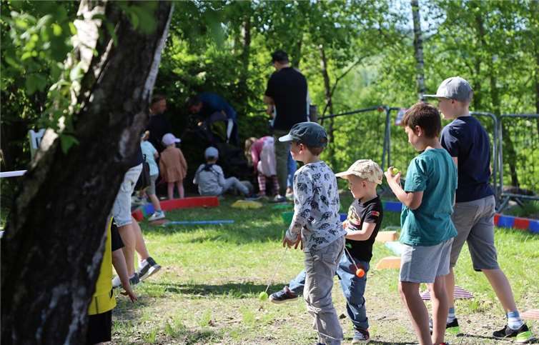 XXL-Spiele sorgten für Spaß.