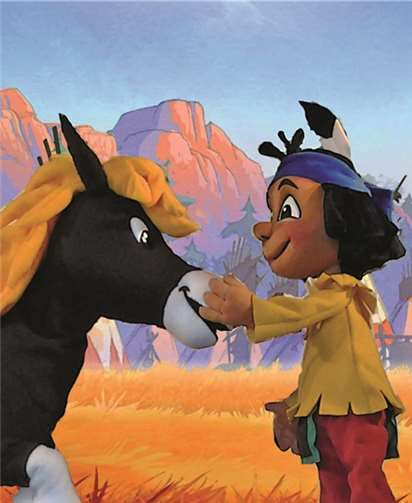 Yakari und sein Pony kleiner Donner. privat