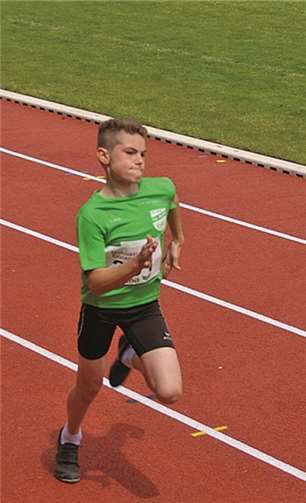 Yannick Strothmann beim Sprint. privat