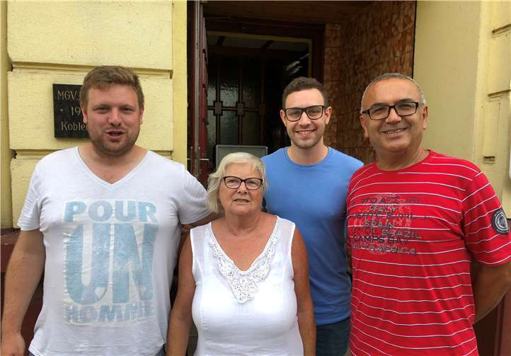 Yüksel Turfan, Dennis Feldmann, Anita Weis und Norman Schneider (v.r.) kandidieren bei der kommenden Kommunalwahl für die SPD Koblenz-Lützel.  Privat