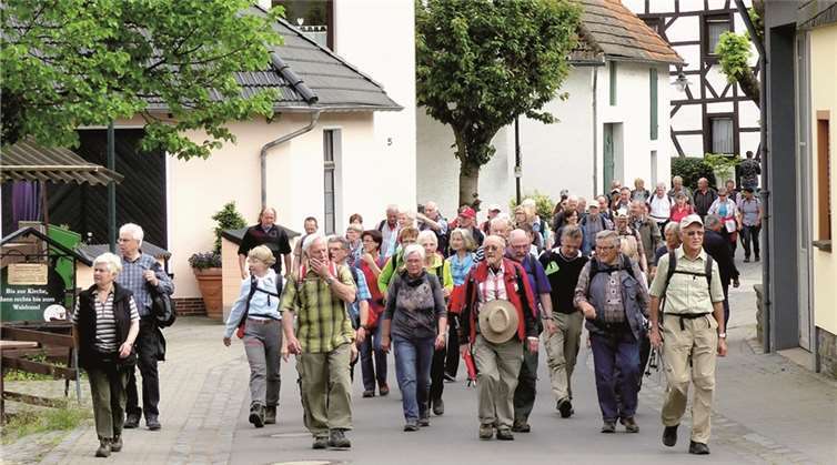 Zahlreiche Besucher beteiligten sich bei den Wanderungen. Das Recher Weinwanderwochenende war ein Erfolg. WM
