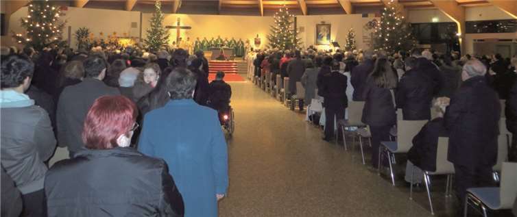 Zahlreiche Besucher kamen in die Pilgerkirche am 18. Januar 2014.