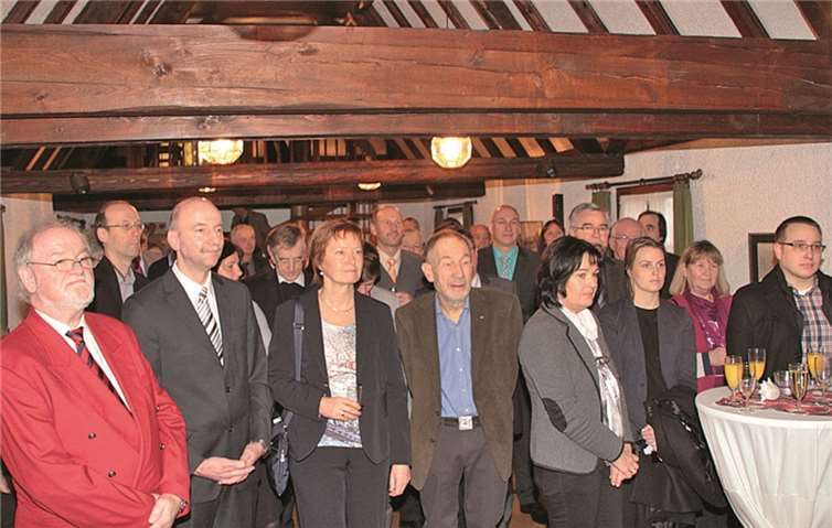 Zahlreiche Gäste beim Neujahrsempfang.