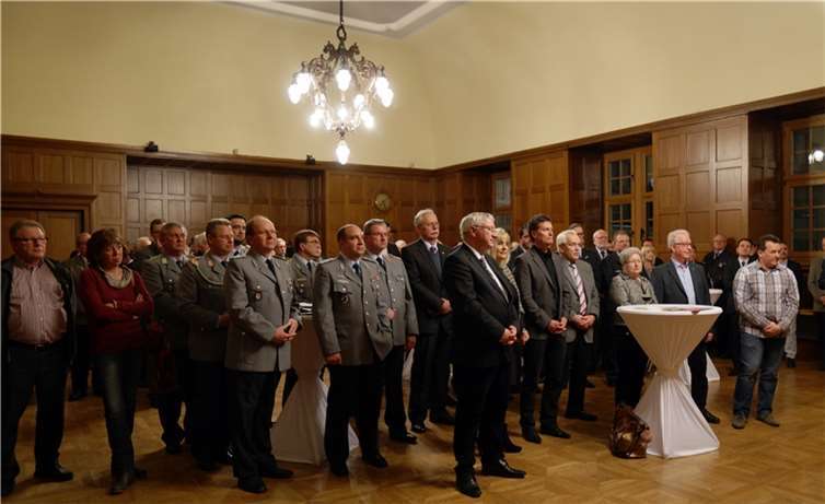 Zahlreiche Gäste fanden sich im historischen Rathaussaal ein.