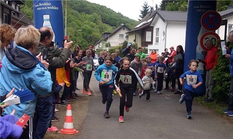 Zahlreiche Läufer waren am Start.Rü