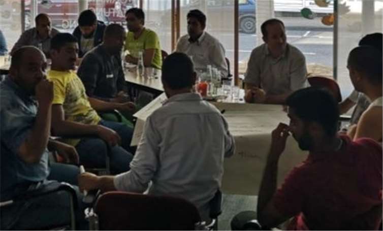 Zahlreiche Leute nahmen an dem Workshop teil. privat