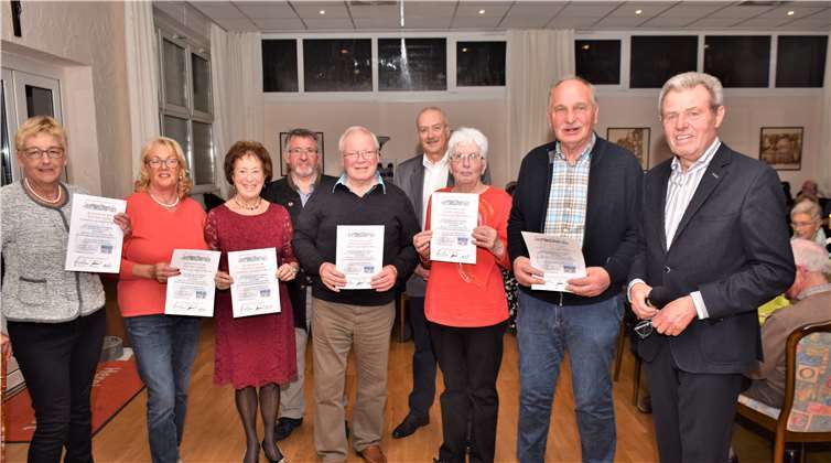 Zahlreiche Mitglieder, die in den letzten zwölf Monaten einen runden Geburtstag feiern konnten, wurden geehrt.Foto: privat