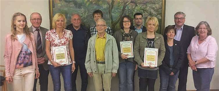 Zahlreiche Mitglieder wurden ausgezeichnet. privat