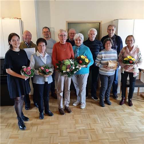 Zahlreiche Mitglieder wurden für ihre langjährige Mitgliedschaft geehrt.