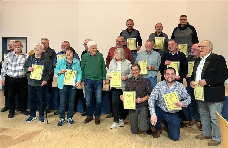 Zahlreiche Mitglieder wurden geehrt. Foto: privat