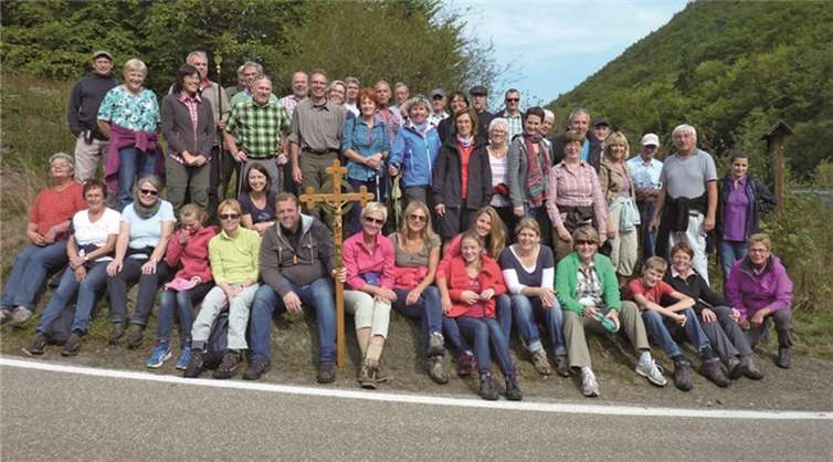 Zahlreiche Pilgerer kamen traditionell zusammen.  Privat