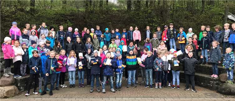 Zahlreiche Schüler des dritten und des vierten Schuljahrs beteiligten sich.