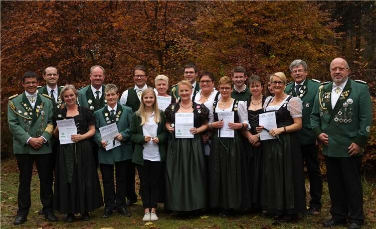 Zahlreiche Schützinnen und Schützen wurden geehrt. privat