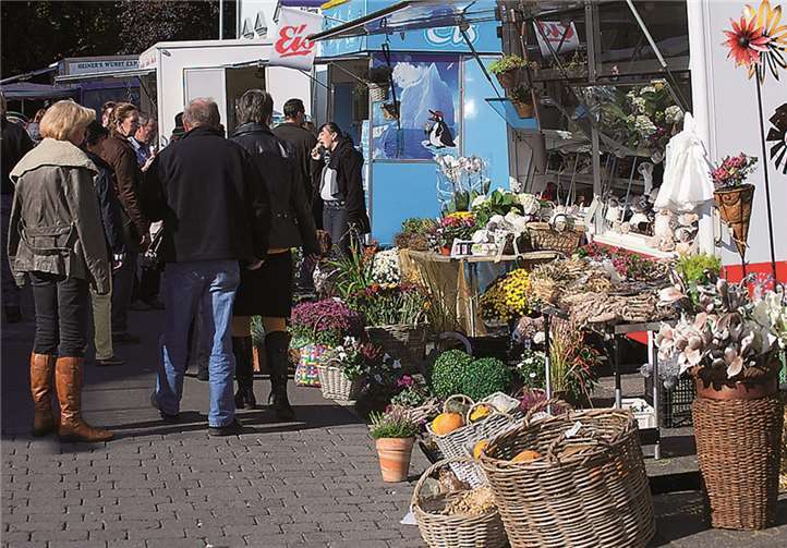 Zahlreiche Stände hatten Herbstliches im Angebot. WT