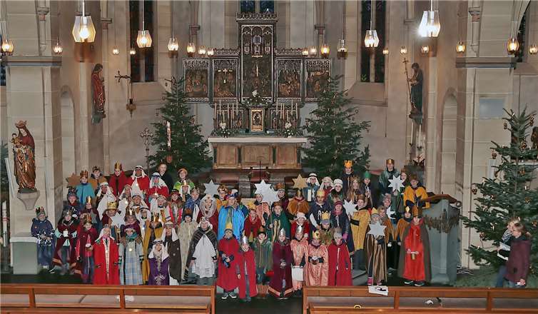 Zahlreiche Sternsinger waren in Adenau unterwegs. Foto: Dreschers